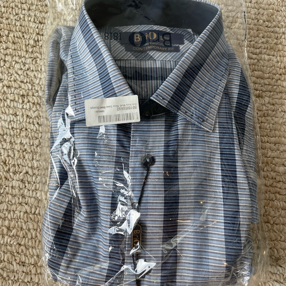 Brio Men’s Button Down Dress Shirt
